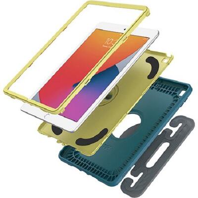 OtterBox Apple iPad (10.2') (7th, 8th & 9th Gen) Kids Antimicrobial EasyGrab Case - Galaxy Runner Blue (Blue/Green) (77-81187)