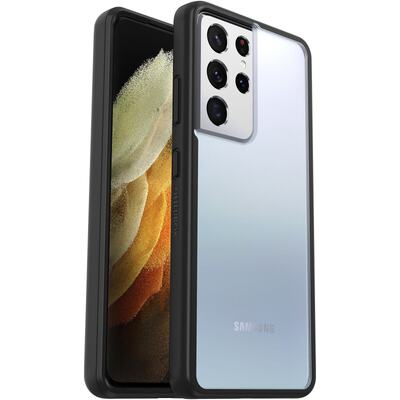 OtterBox Samsung Galaxy S21+ 5G (6.7') React Series Case - Black Crystal (Clear/Black) (77-81573)
