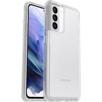 OtterBox Samsung Galaxy S21 5G (6.2') Symmetry Series Clear Antimicrobial Case - Stardust Glitter (77-81761)