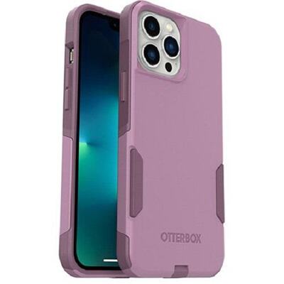 OtterBox Apple iPhone 13 Pro Max / iPhone 12 Pro Max Commuter Series Antimicrobial Case - Maven Way (Pink) (77-83452)