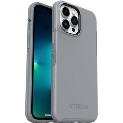 OtterBox Apple iPhone 13 Pro Max / iPhone 12 Pro Max Symmetry Series Antimicrobial Case - Resilience Grey (77-83488)