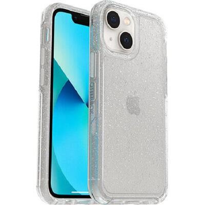 OtterBox Apple iPhone 13 Mini / iPhone 12 Mini Symmetry Series Clear Antimicrobial Case - Stardust (Clear Glitter) (77-83501)
