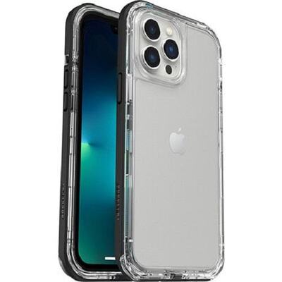 Closed LifeProof NEXT Antimicrobial Case for Apple iPhone 13 Pro - Black Crystal (Clear/Black) (77-83513)