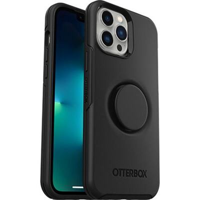 OtterBox Apple iPhone 13 Pro Max / iPhone 12 Pro Max Otter + Pop Symmetry Series Antimicrobial Case - Black (77-83551)