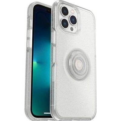 OtterBox Apple iPhone 13 Pro Max / iPhone 12 Pro Max Otter + Pop Symmetry Series Clear Case - Stardust Pop (Clear Glitter) (77-84639)