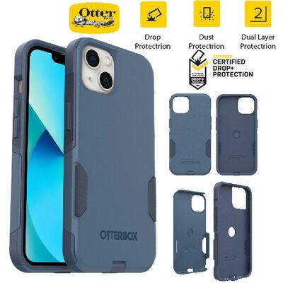 OtterBox Apple iPhone 13 Commuter Series Antimicrobial Case - Rock Skip Way (Blue) (77-85427)