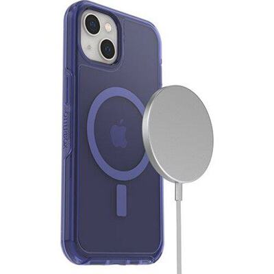 OtterBox Apple iPhone 13 Symmetry Series+ Clear Antimicrobial Case for MagSafe - Feelin Blue (77-85645)