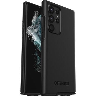 OtterBox Samsung Galaxy S22 Ultra 5G (6.8') Symmetry Series Antimicrobial Case - Black (77-86438)