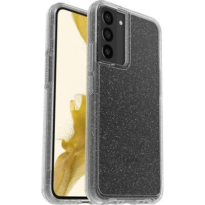 OtterBox Samsung Galaxy S22+ 5G (6.6') Symmetry Series Clear Antimicrobial Case - Stardust (Clear Glitter) (77-86508)