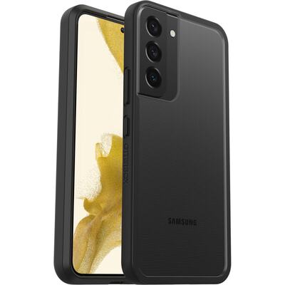 OtterBox Samsung Galaxy S22 5G (6.1') React Series Case - Black Crystal (Clear/Black) (77-86608)