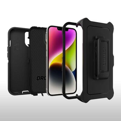 OtterBox Apple iPhone 14 / iPhone 13 Defender Series Case - Black (77-88373)