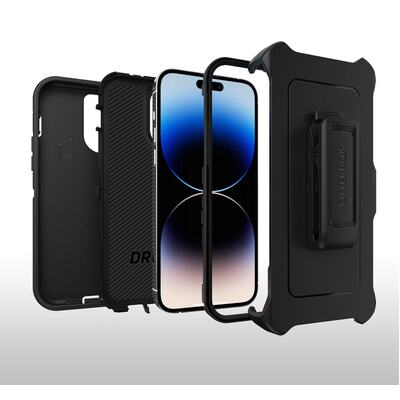OtterBox Apple iPhone 14 Pro Max Defender Series Case - Black (77-88390)