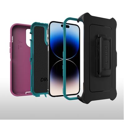 OtterBox Apple iPhone 14 Pro Max Defender Series Case - Canyon Sun (Pink) (77-88397)