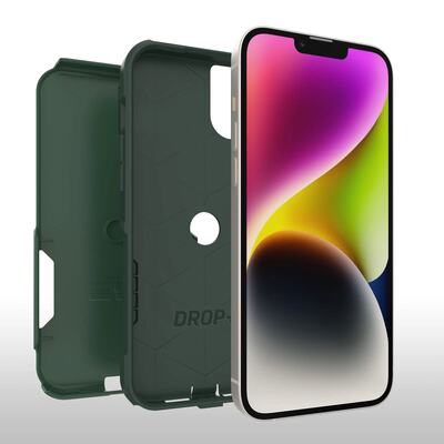 OtterBox Apple iPhone 14 Plus Commuter Series Antimicrobial Case - Trees Company (Green) (77-88417)