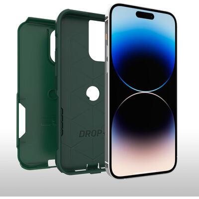 OtterBox Apple iPhone 14 Pro Commuter Series Antimicrobial Case - Trees Company (Green) (77-88437)
