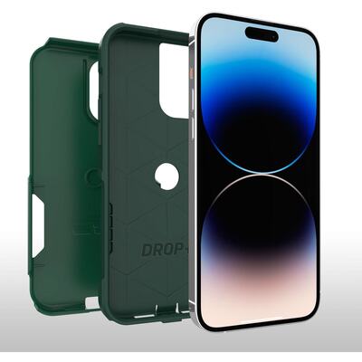 OtterBox Apple iPhone 14 Pro Max Commuter Series Antimicrobial Case - Trees Company (Green) (77-88457)