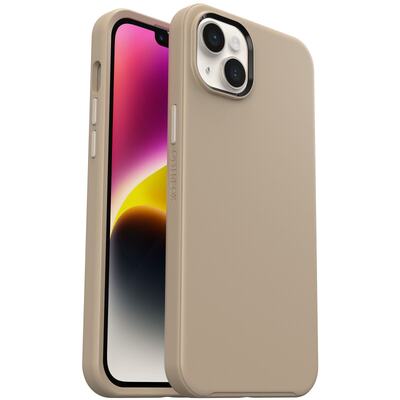 OtterBox Apple iPhone 14 Plus Symmetry Series Antimicrobial Case - Don't Even Chai(Brown) (77-88470)