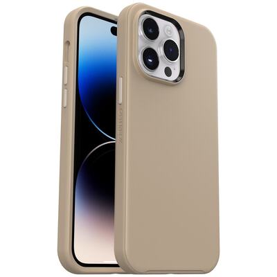 OtterBox Apple iPhone 14 Pro Max Symmetry Series Antimicrobial Case - Don't Even Chai (Brown) (77-88532)