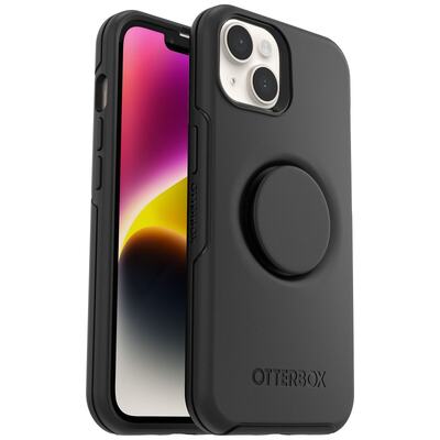 OtterBox Apple iPhone 14 Plus Otter + Pop Symmetry Series Antimicrobial Case - Black (77-88743)