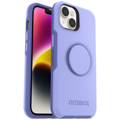 OtterBox Apple iPhone 14 Plus Otter + Pop Symmetry Series Antimicrobial Case - Periwink (Purple) (77-88749)