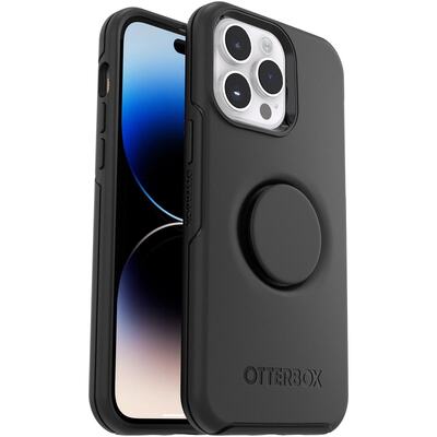 OtterBox Apple iPhone 14 Pro Max Otter + Pop Symmetry Series Antimicrobial Case - Black(77-88765)