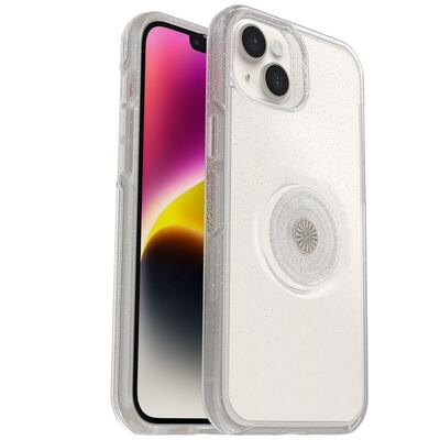 OtterBox Apple iPhone 14 Plus Otter + Pop Symmetry Series Clear Case - Stardust Pop (Clear Glitter) (77-88789)