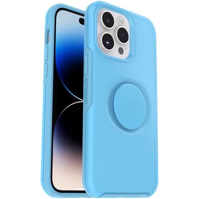 OtterBox Apple iPhone 14 Pro Max Otter + Pop Symmetry Series Case - You Cyan This? (Blue) (77-88820)