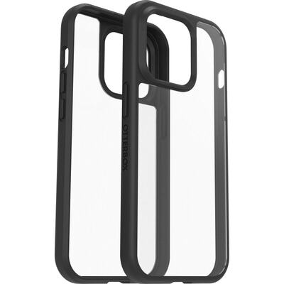 OtterBox Apple iPhone 14 Pro React Series Antimicrobial Case - Black Crystal (Clear/Black) (77-88890)
