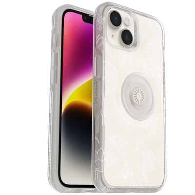 OtterBox Apple iPhone 14 / iPhone 13 Otter + Pop Symmetry Series Clear Case - Flower Of The Month (Clear) (77-89714)