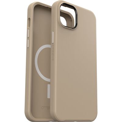 OtterBox Apple iPhone 14 Plus Symmetry Series+ Antimicrobial Case for MagSafe - Don't Even Chai (Brown) (77-90727)