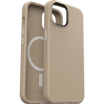 OtterBox Apple iPhone 14 / iPhone 13 Symmetry Series+ Antimicrobial Case for MagSafe - Don't Even Chai (Brown) (77-90738)