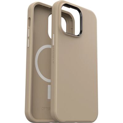 OtterBox Apple iPhone 14 Pro Max Symmetry Series+ Antimicrobial Case for MagSafe - Don't Even Chai (Brown) (77-90759)