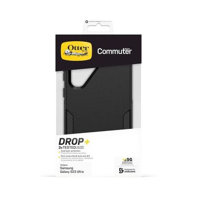 OtterBox Samsung Galaxy S23 Ultra Commuter Series Antimicrobial Case - Black (77-91106)