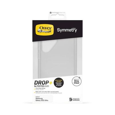 OtterBox Samsung Galaxy S23 Ultra Symmetry Series Clear Antimicrobial Case - Clear (77-91234)