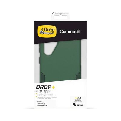OtterBox Samsung Galaxy S23  Commuter Series Antimicrobial Case - Trees Company (Green) (77-91468)