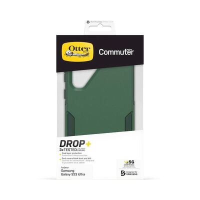 OtterBox Samsung Galaxy S23 Ultra Commuter Series Antimicrobial Case - Trees Company (Green) (77-91474)