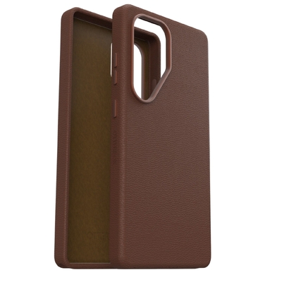 OtterBox Symmetry Cactus Leather Samsung Galaxy S25+ 5G (6.7') Case Rich Adove - Brown - 77-97448