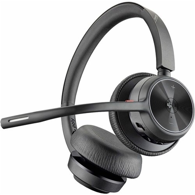 Poly MS Voyager 4320 Stereo Wireless Headset + Charging Stand | BT700 USB-C Dongle