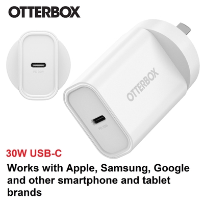 OtterBox 30W USB-C (Type I) PD Fast Wall Charger - White - 78-81353