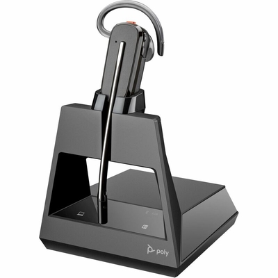 Poly UC Voyager 4245 Office Convertible Mono Wireless Headset | BT600 USB-A Dongle | DeskPhone + PC + Mobile