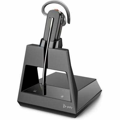 Poly MS Voyager 4245 Office Convertible Mono Wireless Headset | BT600 USB-A Dongle | DeskPhone + PC + Mobile