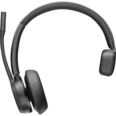 Poly 7Y210AA Voyager 4310 Bluetooth Mono Headset BT700 USB-A Dongle Charging Stand Microsoft Teams Certified