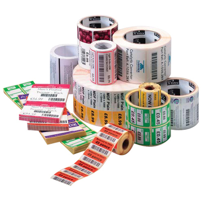 Zebra Label, Paper, 4x1.5in (101.6x38.1mm); TT, Z-Select 4000T, High Performance Coated, Permanent Adhesive, 1in (25.4mm) core, 1790/roll, Plain - 800
