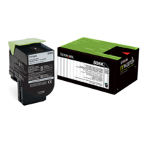 Lexmark 808K BLACK RETURN TONER CARTRIDGE, 1K, CX310/410/510