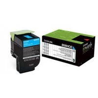 Lexmark 808HCE CYAN HIGH YIELD CORPORATE TONER CARTRIDGE 3K, CX410/CX510