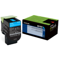 Lexmark 808SCE CYAN STANADRD YIELD TONER CARTRIDGE CORPORATE CARTRIDGE, 2K,CX310/410/510