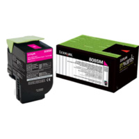 Lexmark 808SME MAGENTA STANADRD YIELD TONER CARTRIDGE CORPORATE CARTRIDGE, 2K, CX310/410/510