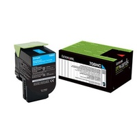 Lexmark 808XCE CYAN EXTRA HIGH YIELD CORPORATE TONER CARTRIDGE 4K, CX510