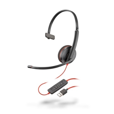 Poly UC Blackwire 3210 Mono Corded Headset | USB-A