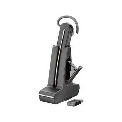 Poly UC Savi 8245 Office Convertible DECT Wireless Headset | Hot-Swap Battery | USB-A